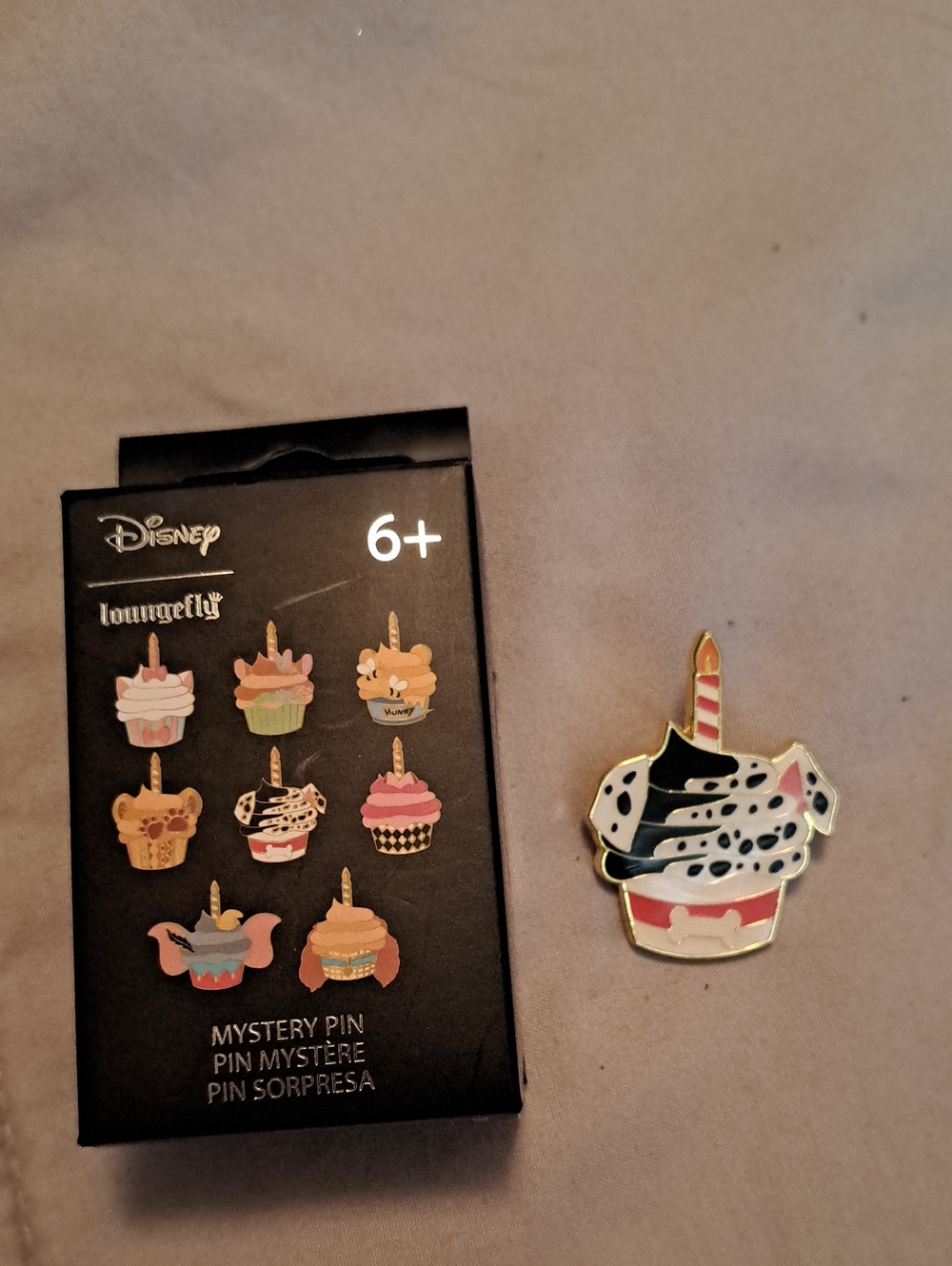 Loungefly 101 Dalmatians Cupcake Enamel Pin